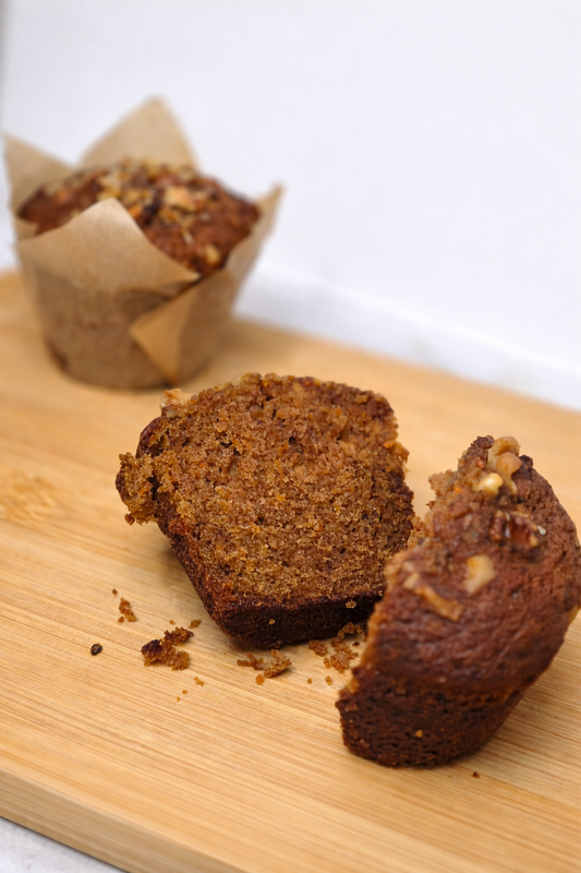 Carrot Walnut Muffins - Half Dozen (6 count)